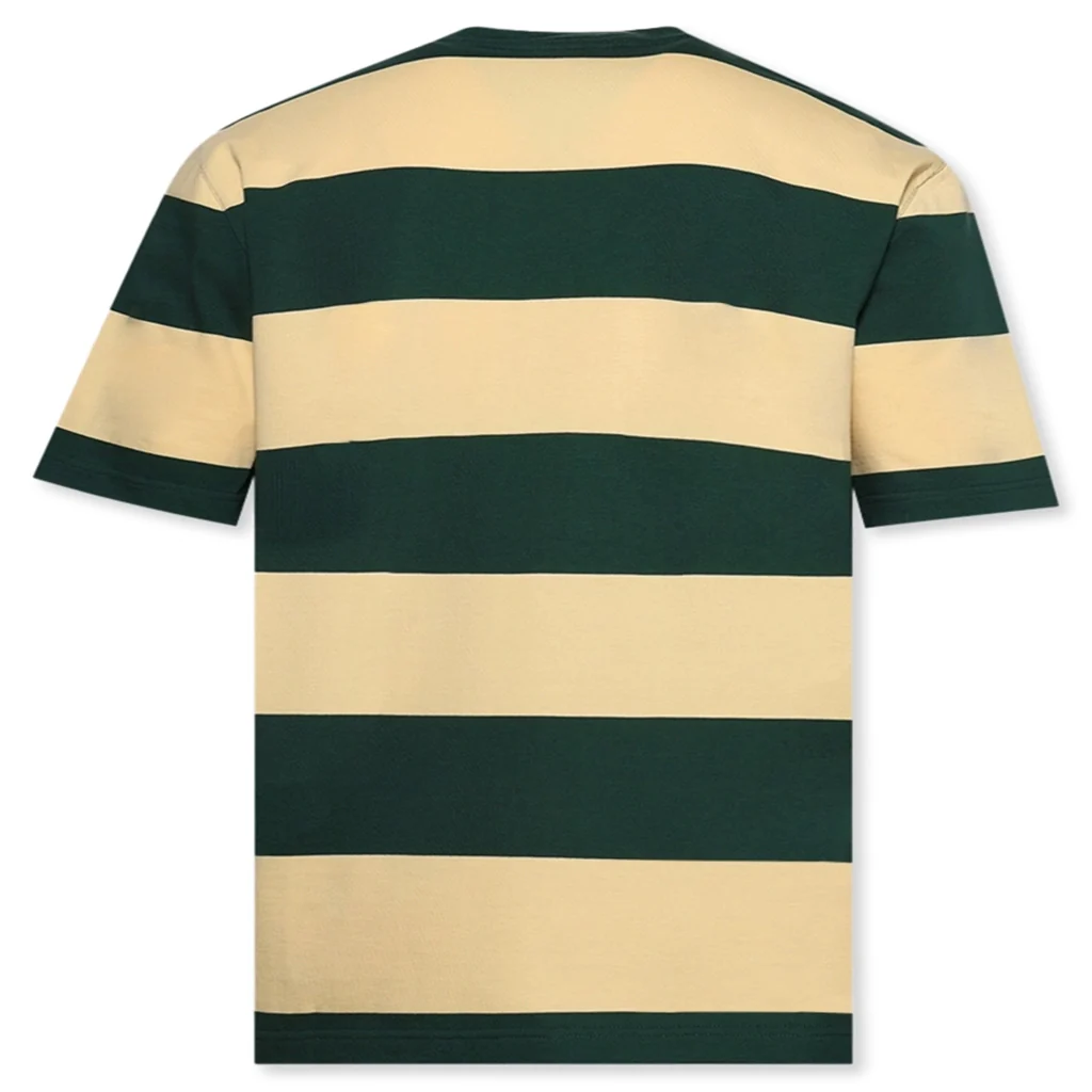 Maxi-Stripe T-Shirt - Emerald/Yellow - Image 2