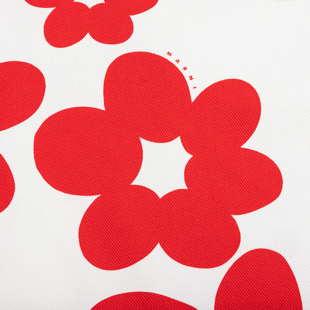 Red and White Dillies Print Jacket - Crimson - Image 5