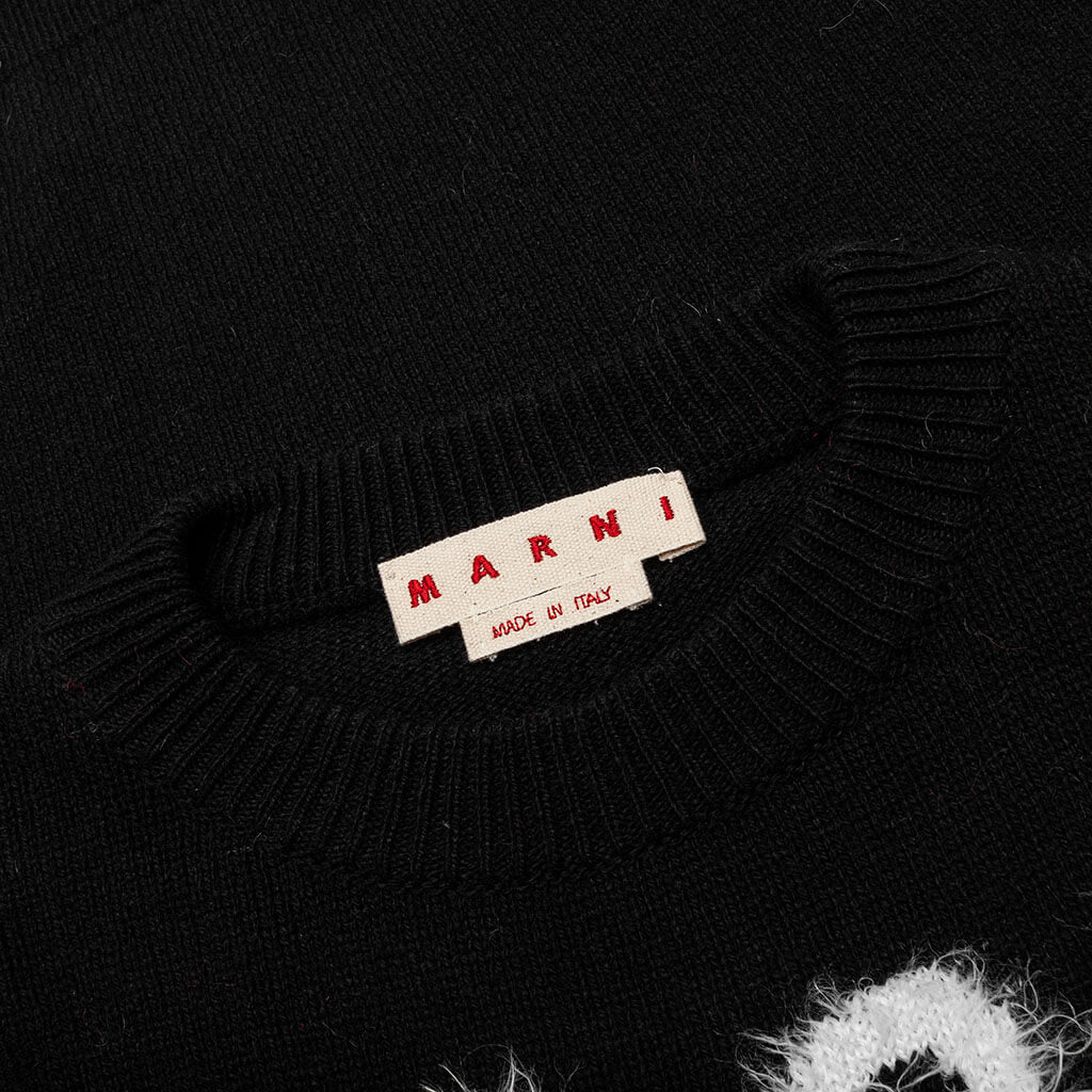 Roundneck Sweater - Black - Image 4