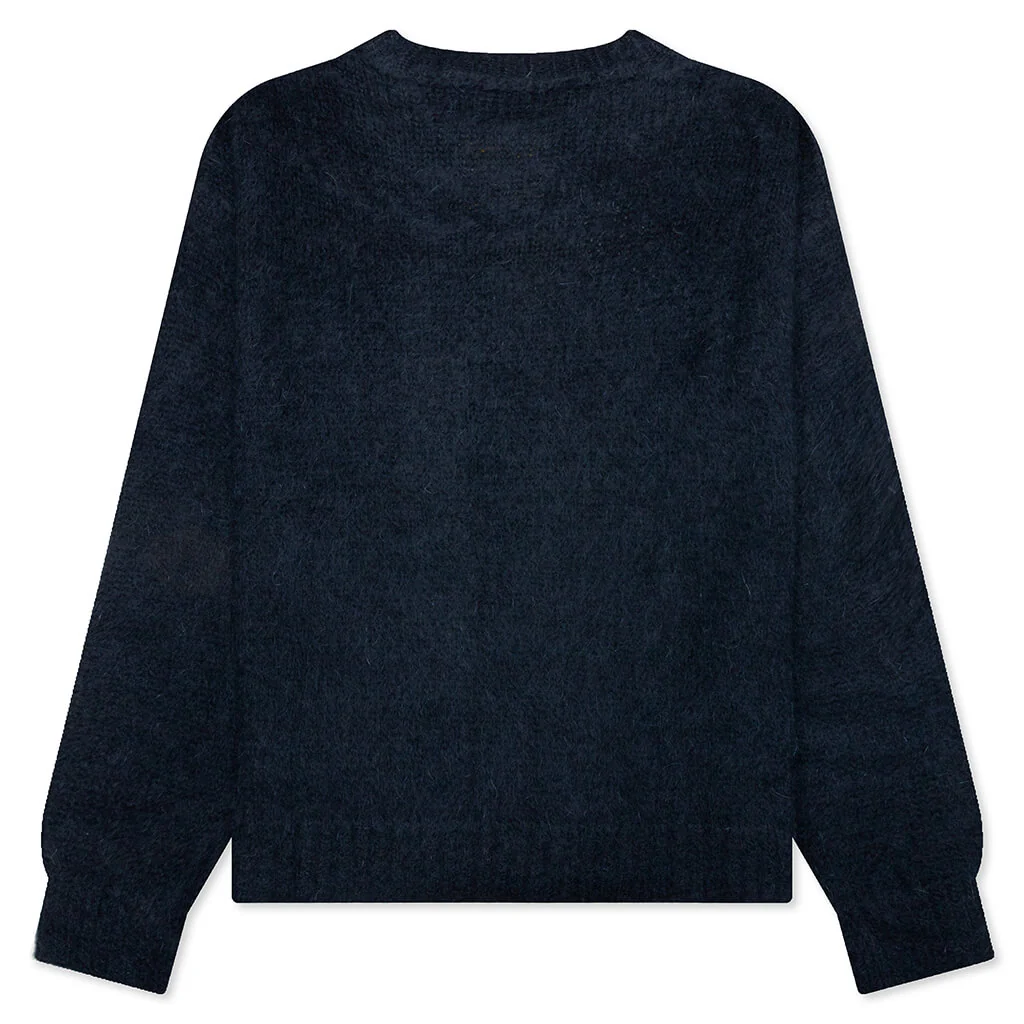 Roundneck Knitted Sweater - Midnight - Image 2