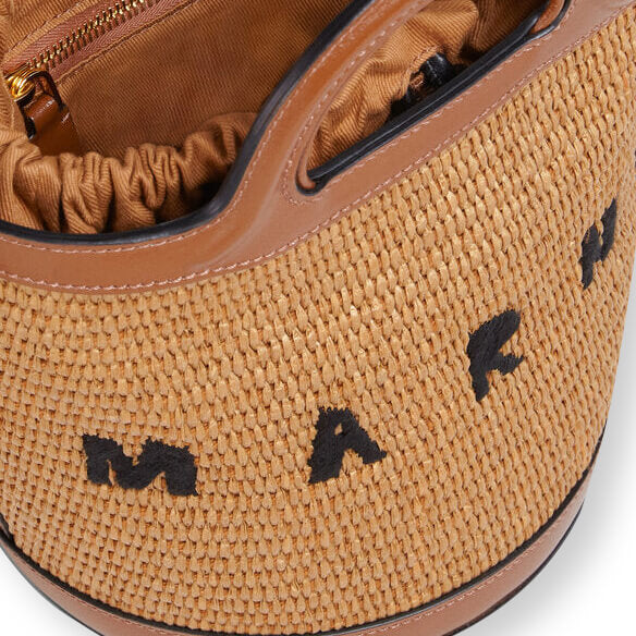 Tropicalia Small Bucket Bag - Raw Sienna - Image 3