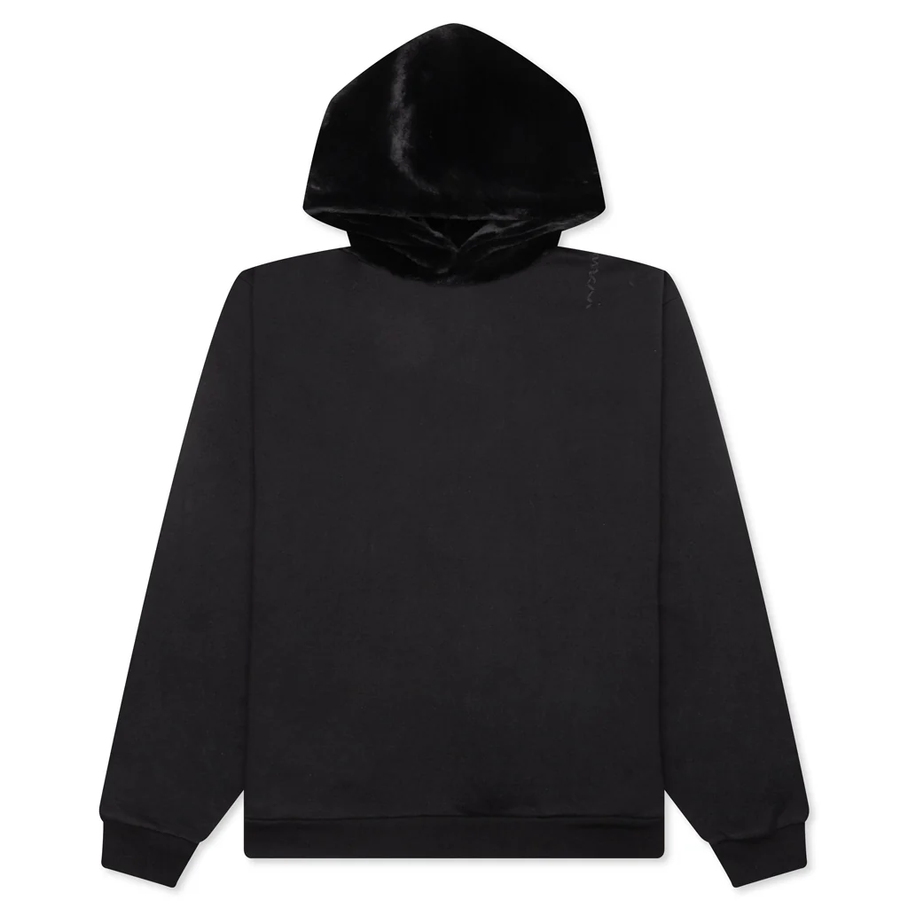 Faux-Fur Hood Sweatshirt UTC269 - Nero