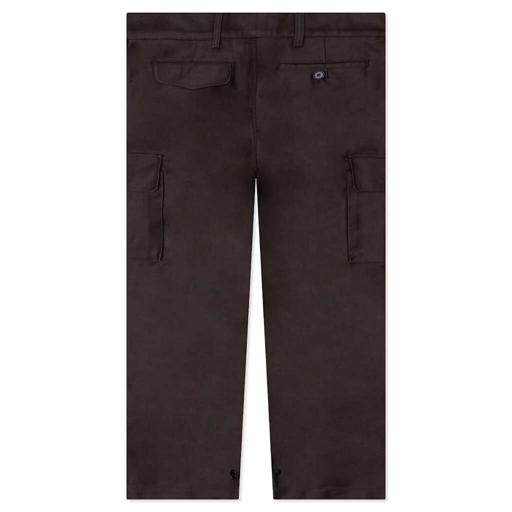Brown Organic Cotton Cargo Trousers TCY36 - Moca - Image 2