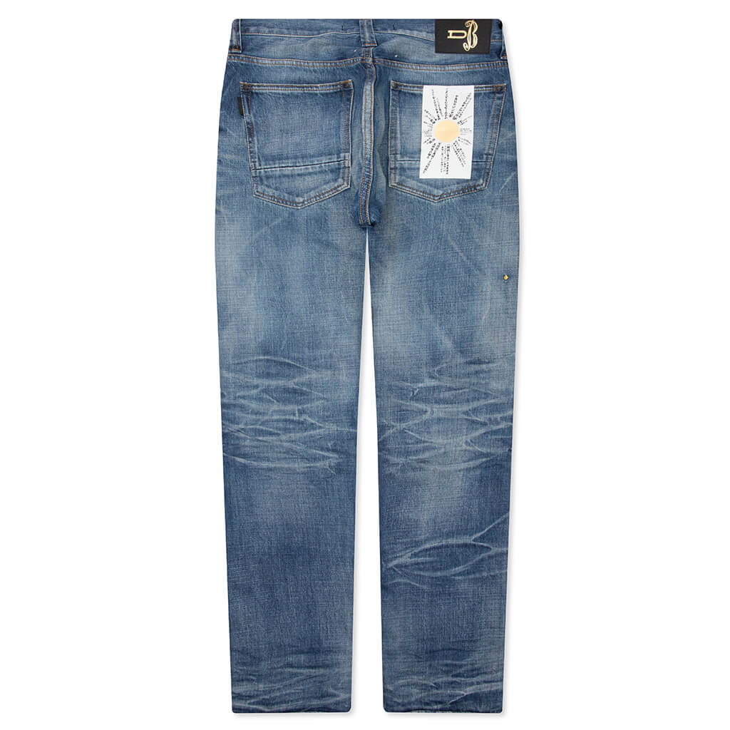 Edo Straight Bowie 'Gekko Jinsu' - Mid Blue - Image 2