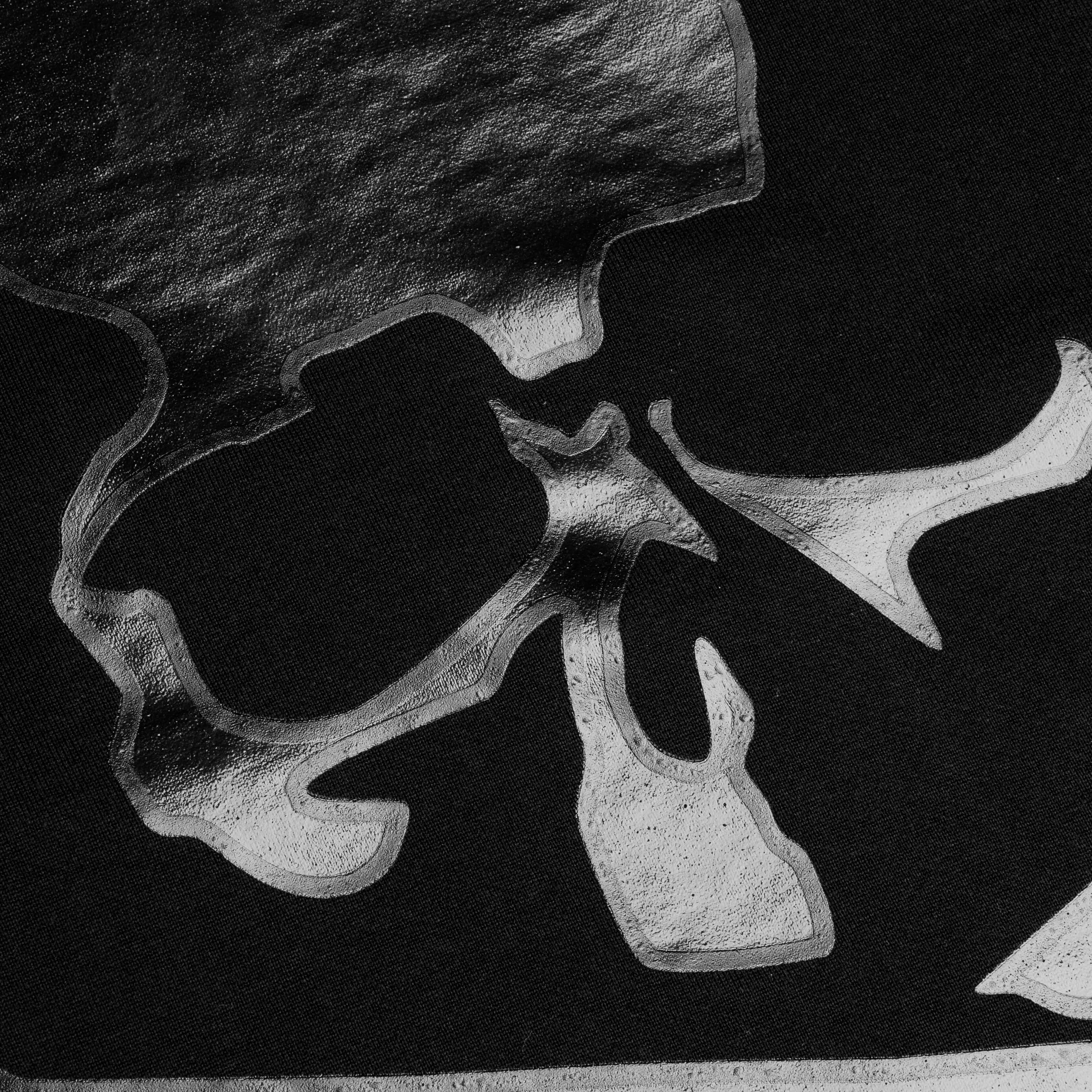 Skull Logo Knit Sweatshirt - Black - Image 3