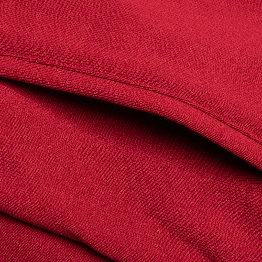 Logo and Skull Hoodie - Red - Image 4