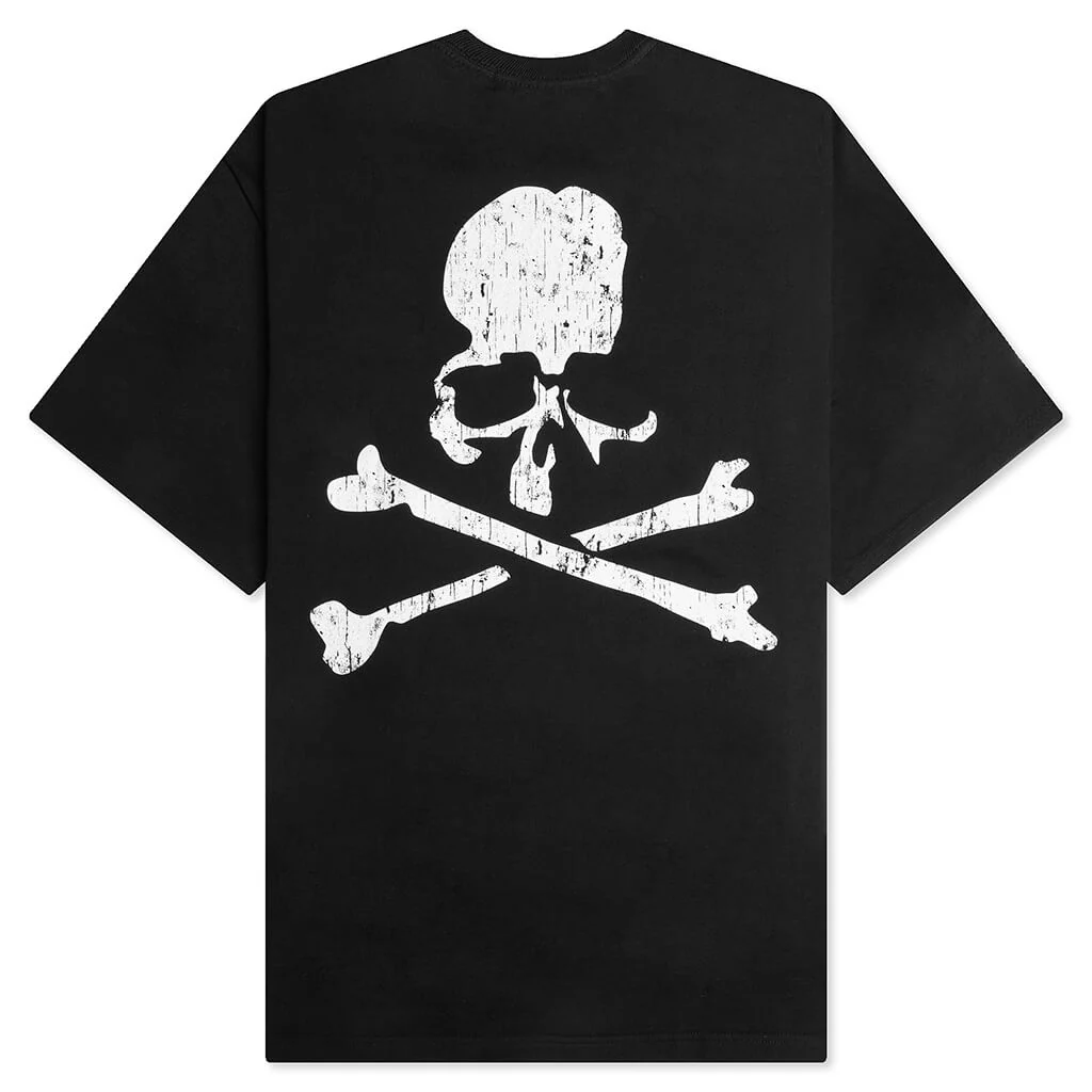 Boxy Logo Knit T-Shirt - Black - Image 2