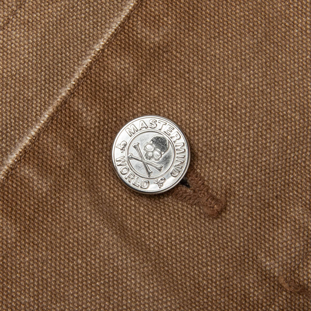 Utility Denim Jacket - Dark Brown - Image 3