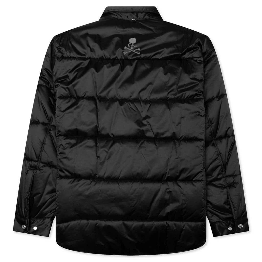 Padded Shirt Jacket - Black - Image 2