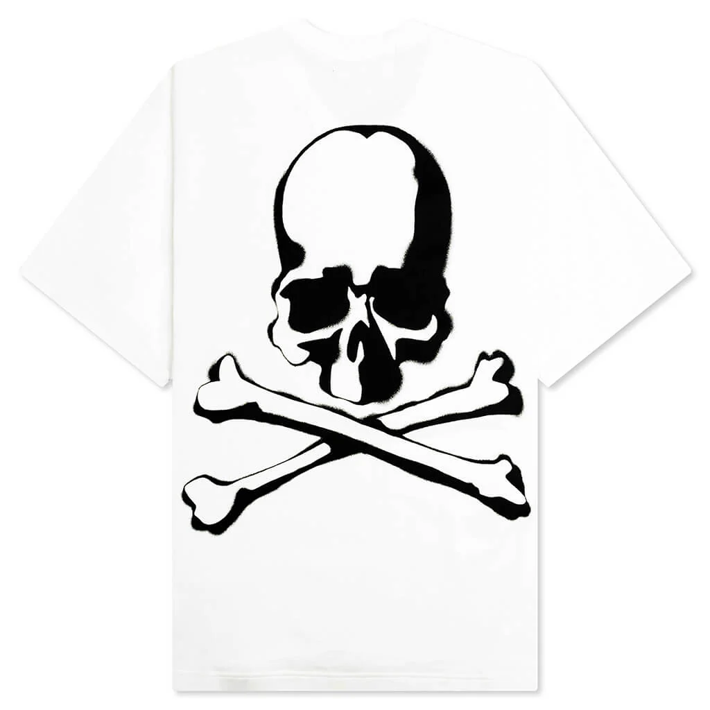 Spray Paint Knit T-Shirt - White - Image 2