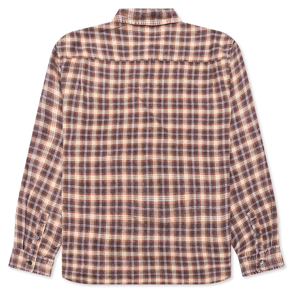 Matthew Plaid Shirt - Brick - Image 2