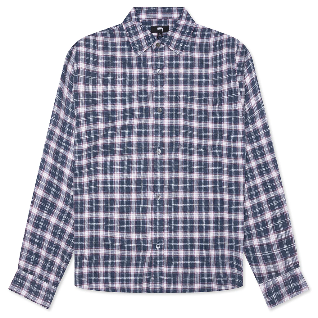 Matthew Plaid Shirt - Navy