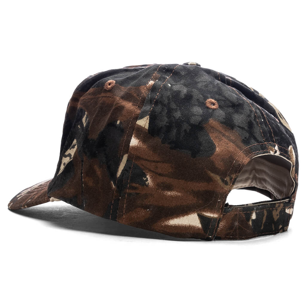 Metal Logo 5-Panel Hat - Real Leaf Camo - Image 4