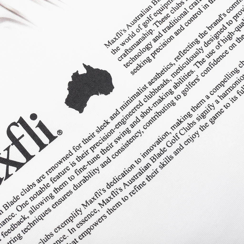 Metalwood x Maxfli Aussie Blade T-Shirt - White - Image 5