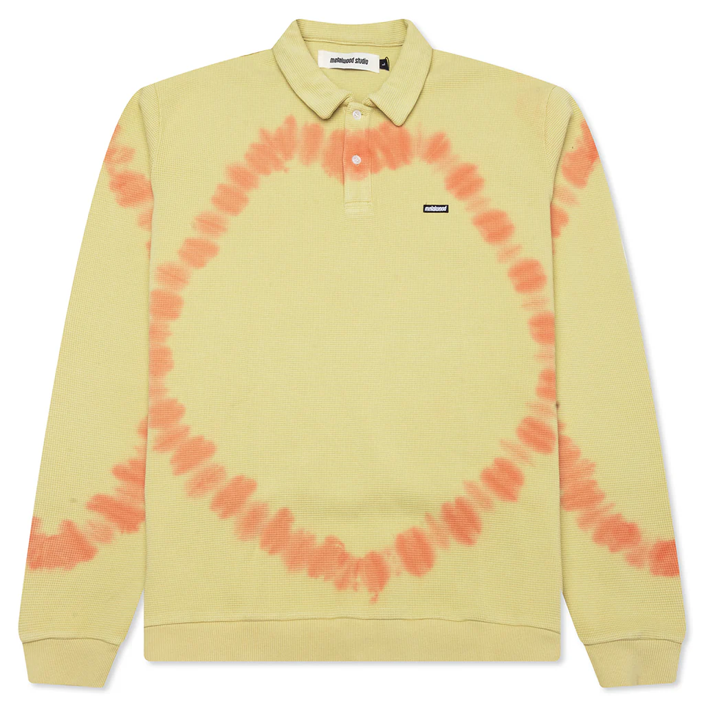 Mini Metal Logo L/S Thermal Polo - Slime