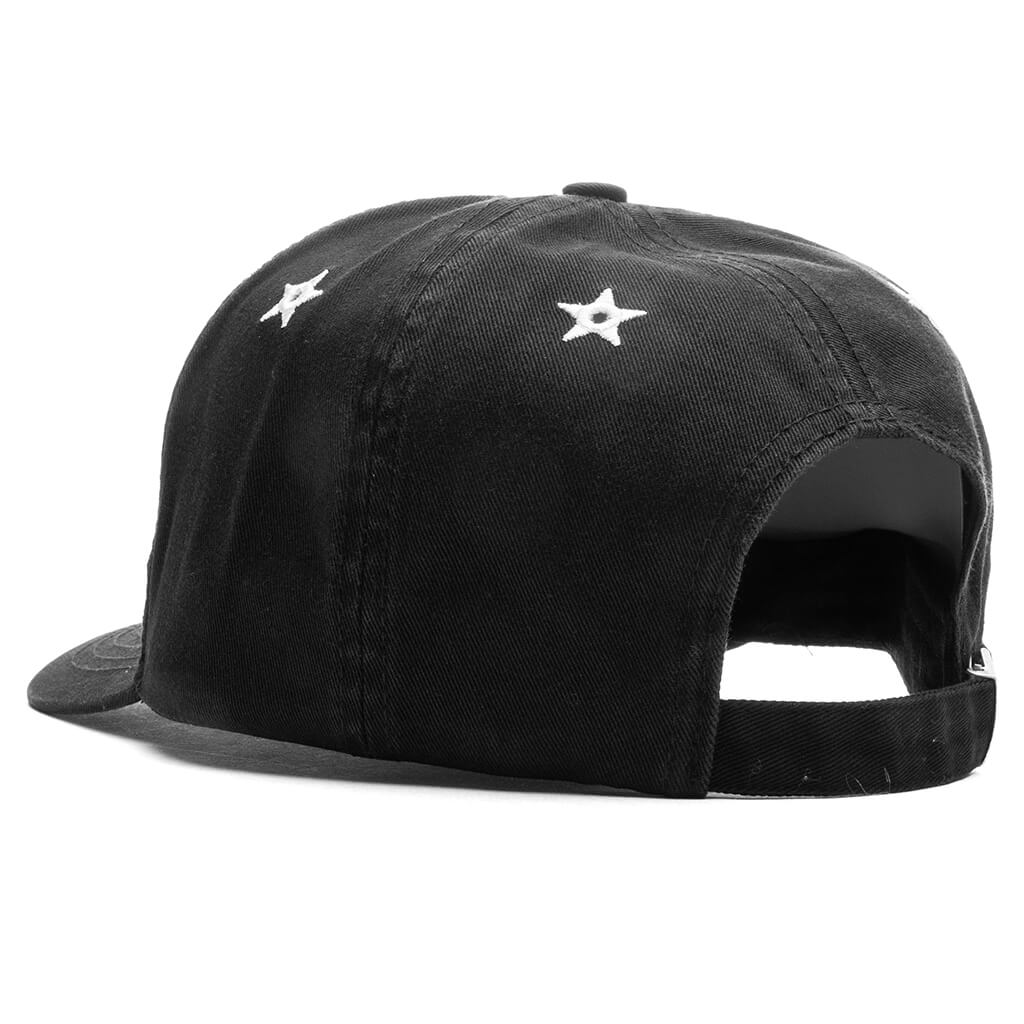 Starshot 6-Panel Strapback Hat - Black - Image 4