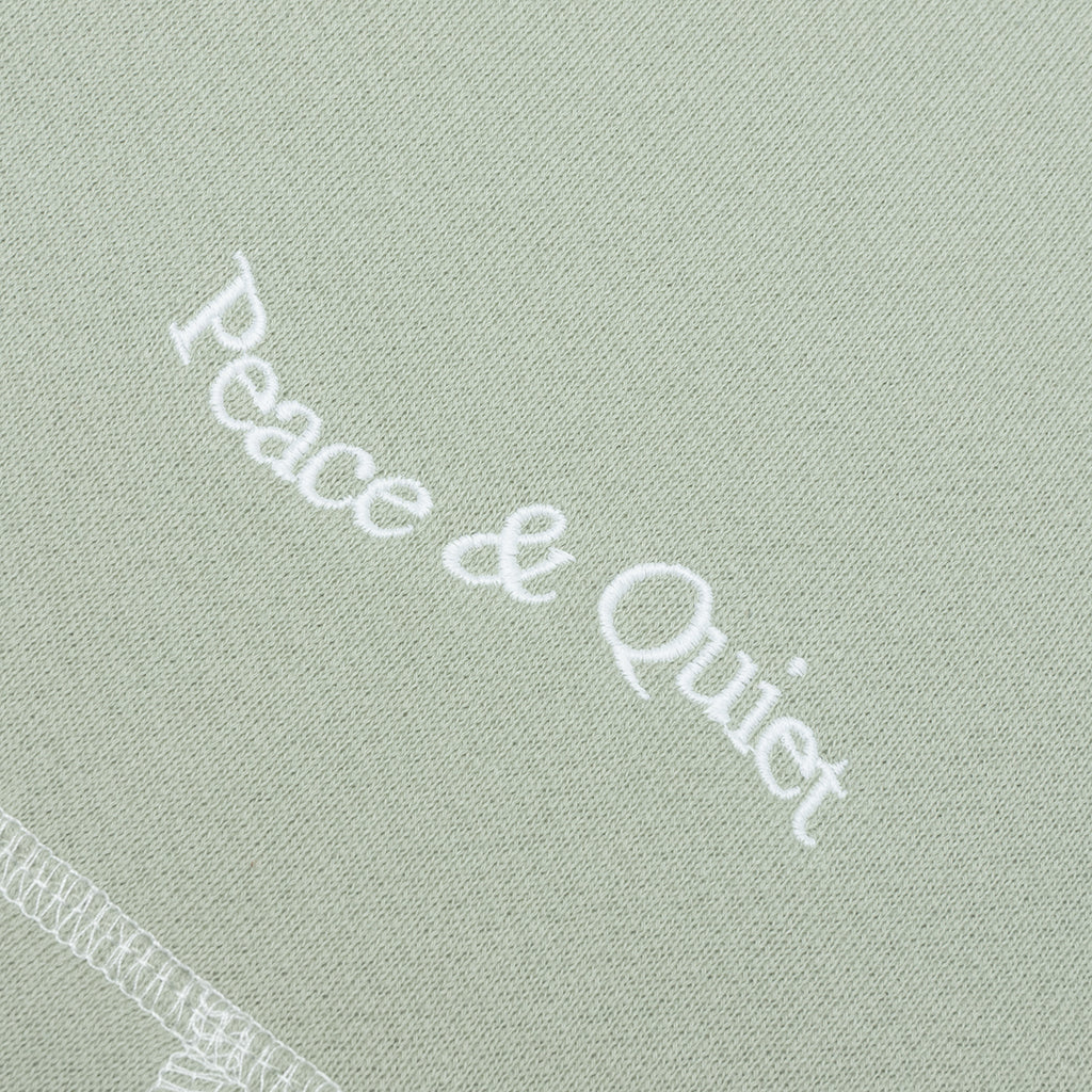 Wordmark Reverse Stitched Hoodie - Sage - Image 3