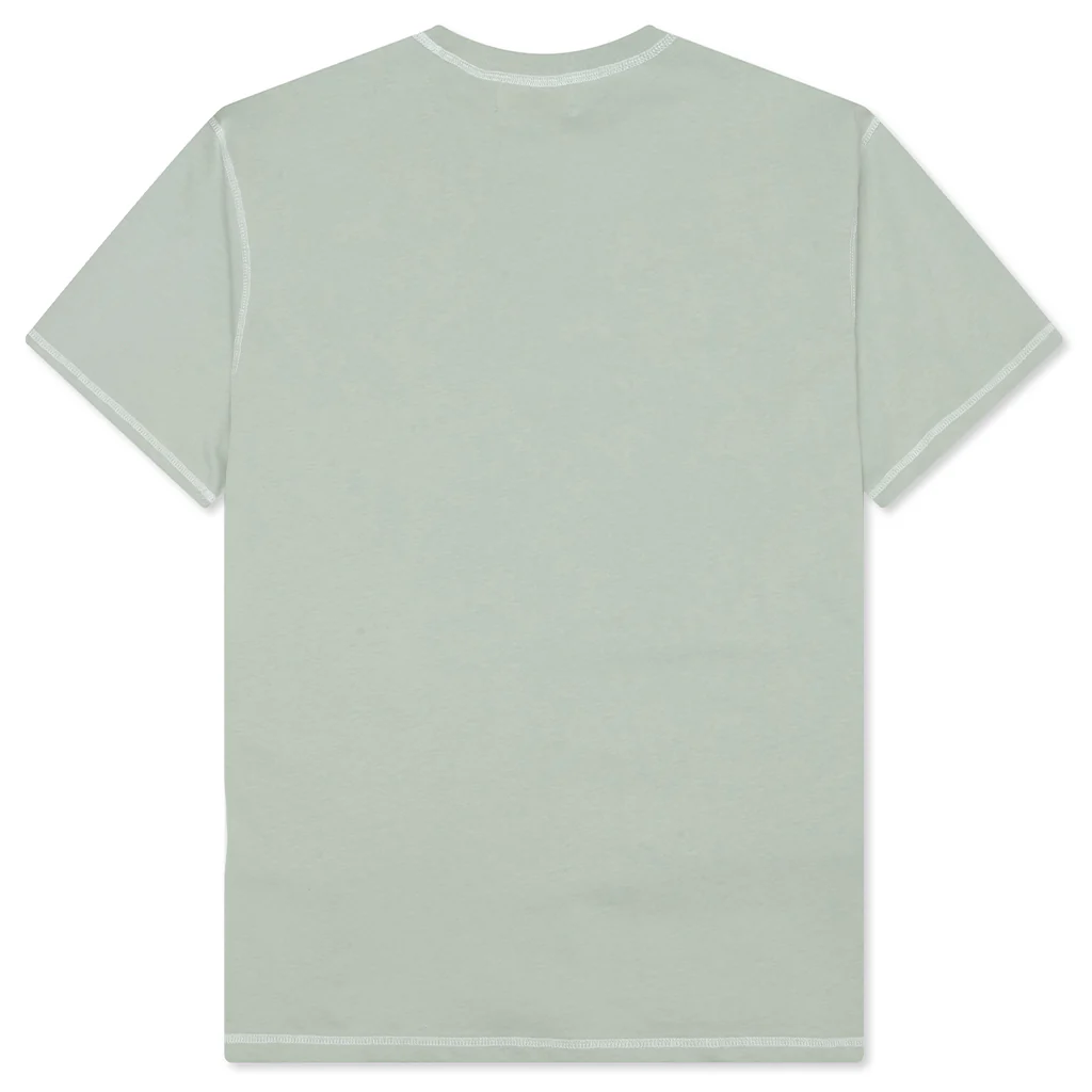 Wordmark Reverse Stitched T-Shirt - Sage - Image 2