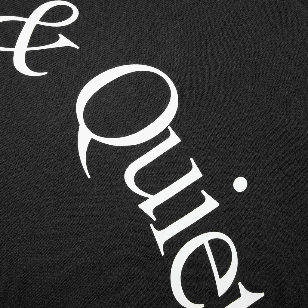Wordmark Zip Up Hoodie - Black - Image 5