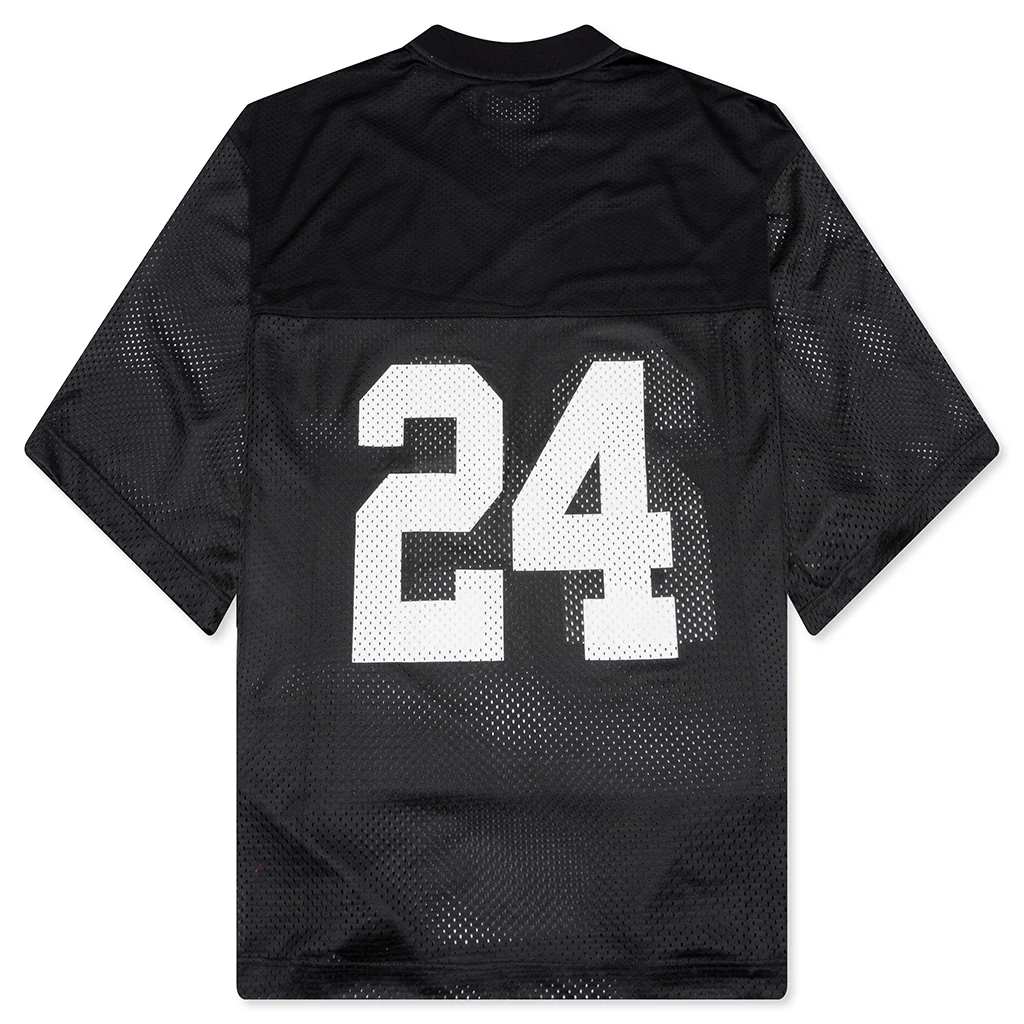 24 Mesh Boxy Jersey - Black - Image 2