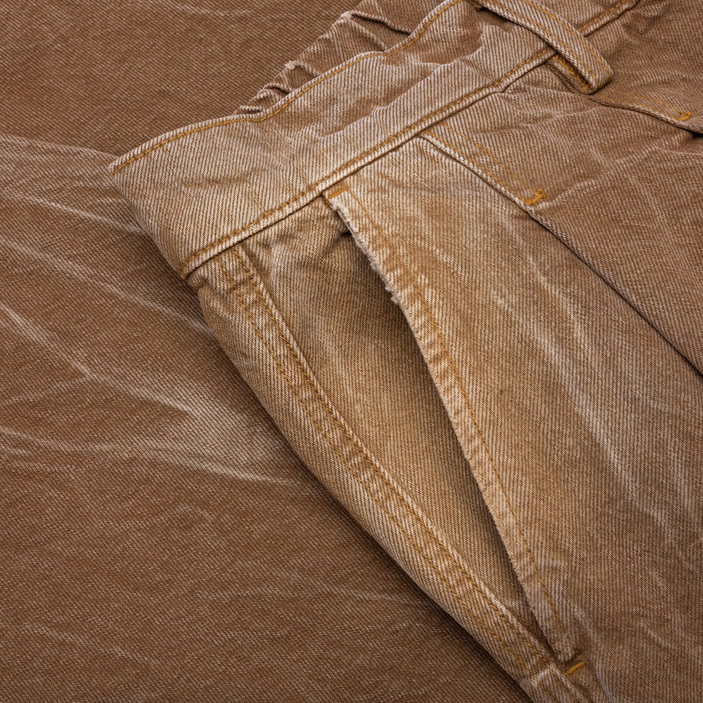 Denim Oversized Cargos - Brown Wash - Image 3