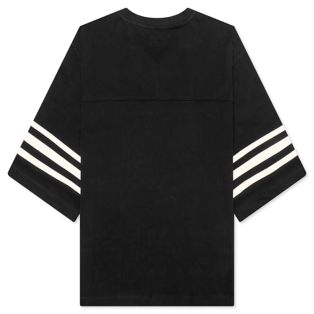 Heavy cotton 24 Football Jersey - Black - Image 2