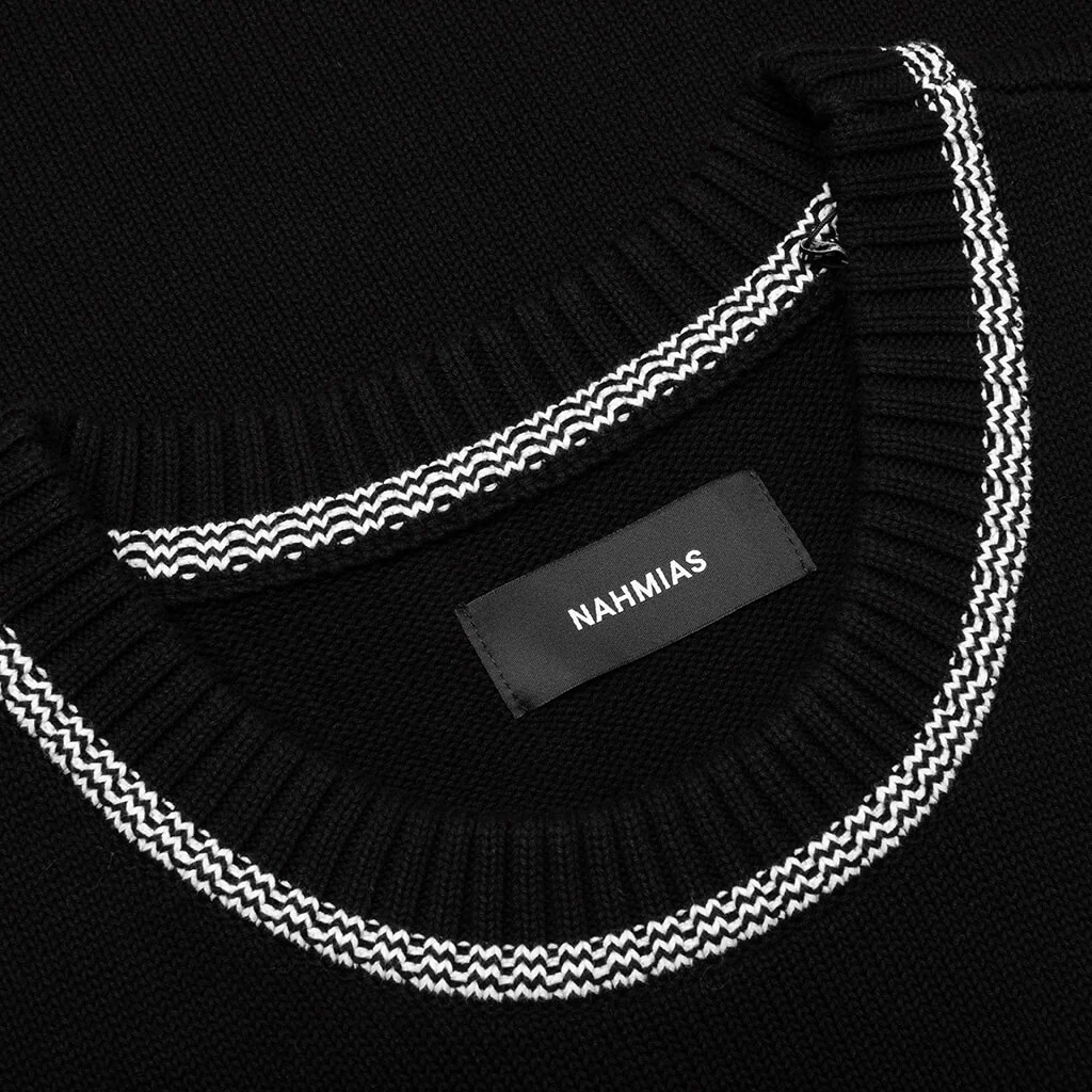 Knitted 24 Basketball Jersey - Black - Image 4