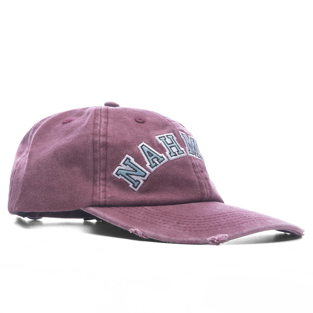 Nahmias Chenille Dad Cap - Burgundy - Image 2
