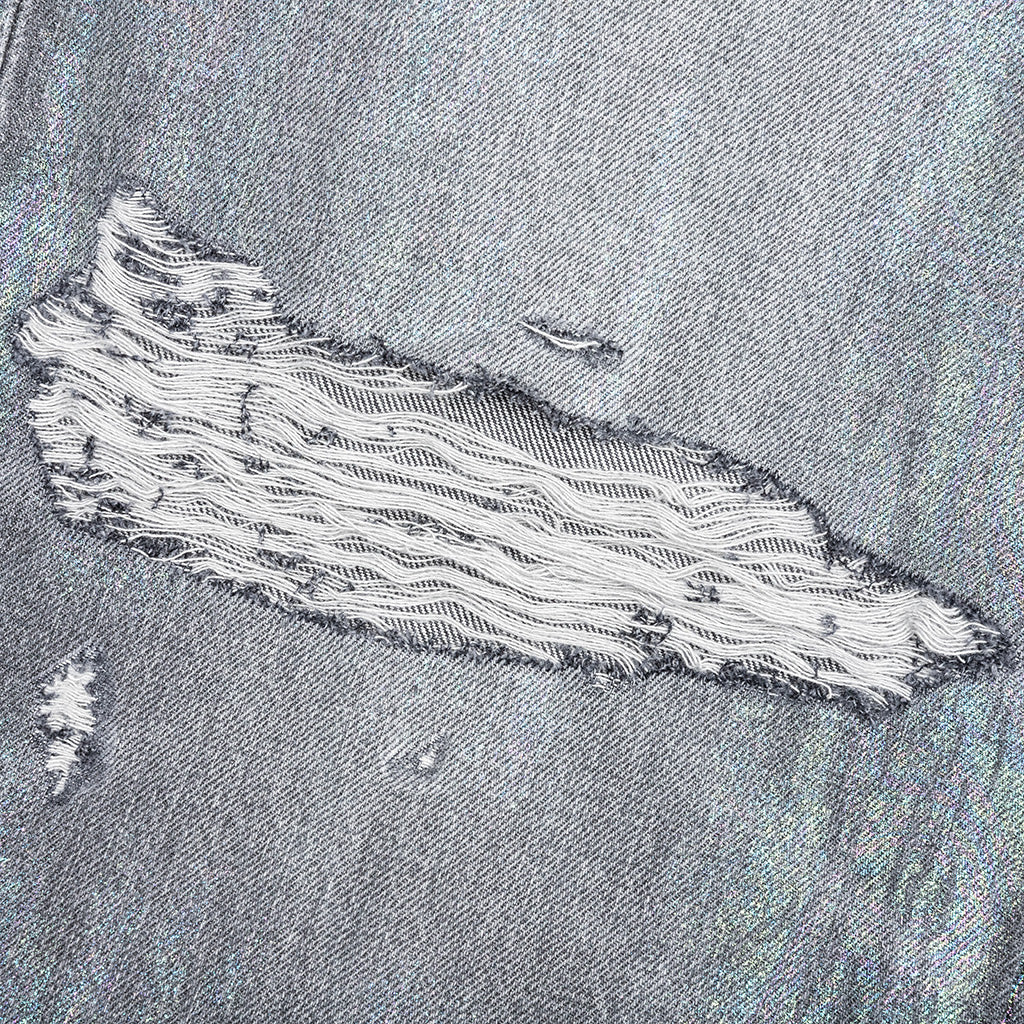 Oil Spill Baggy Jean - Charcoal Wash - Image 4
