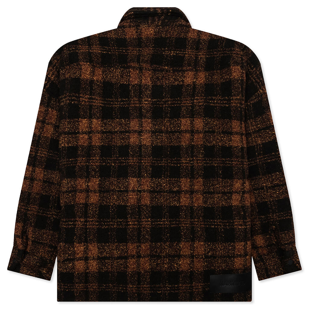 Plaid Padded Shirt - Saffron - Image 2