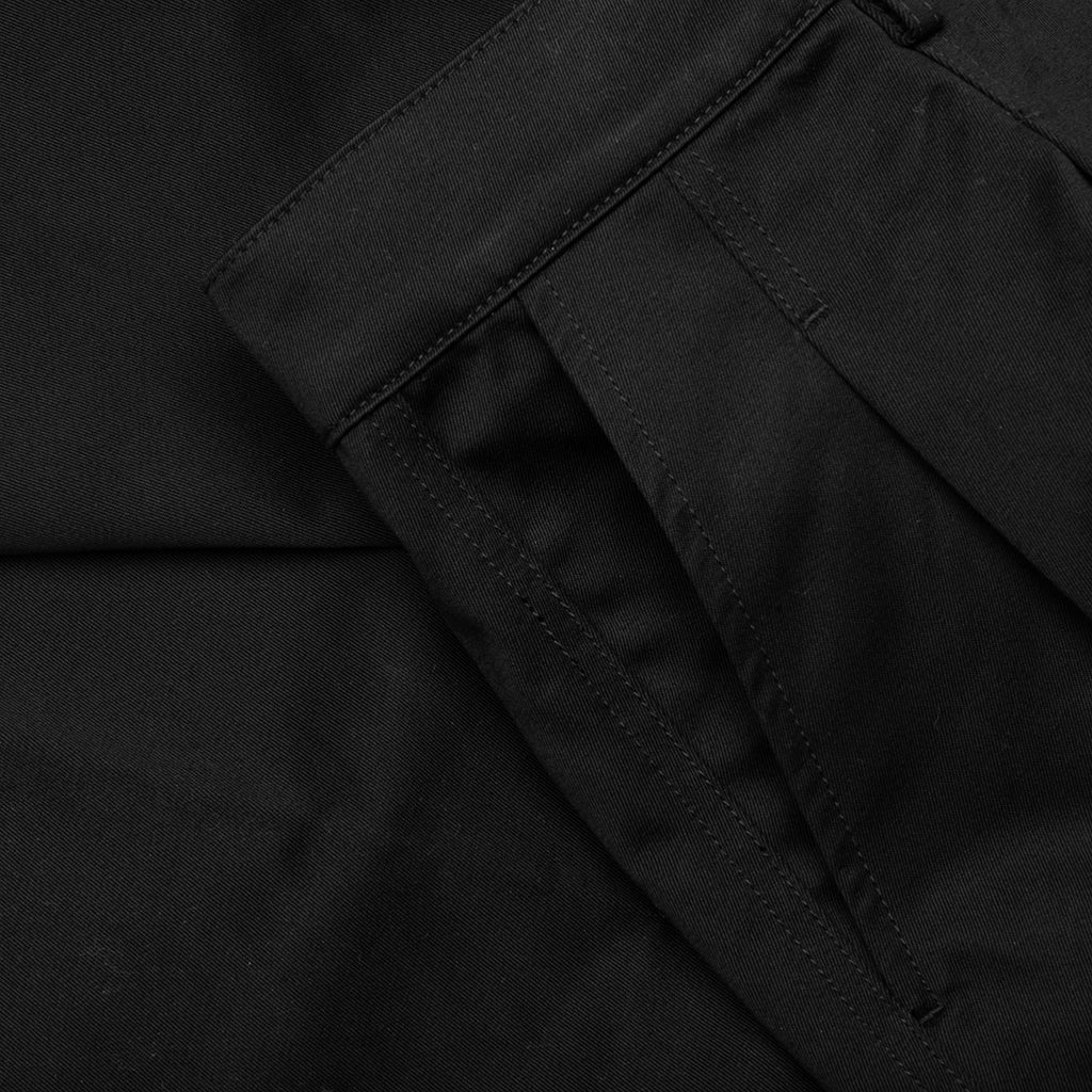 Pleated Wide Cargos - Black - Image 3