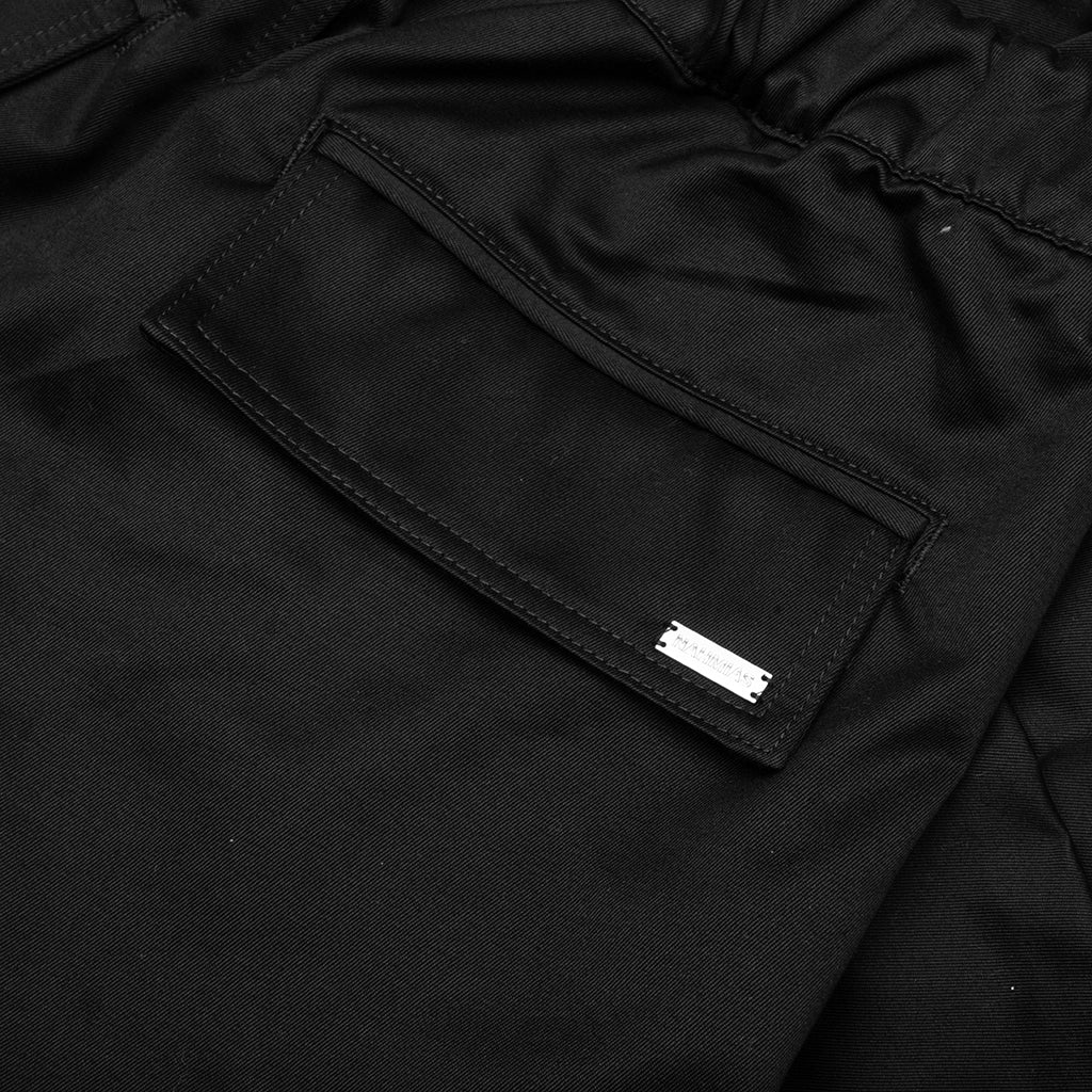 Pleated Wide Cargos - Black - Image 5