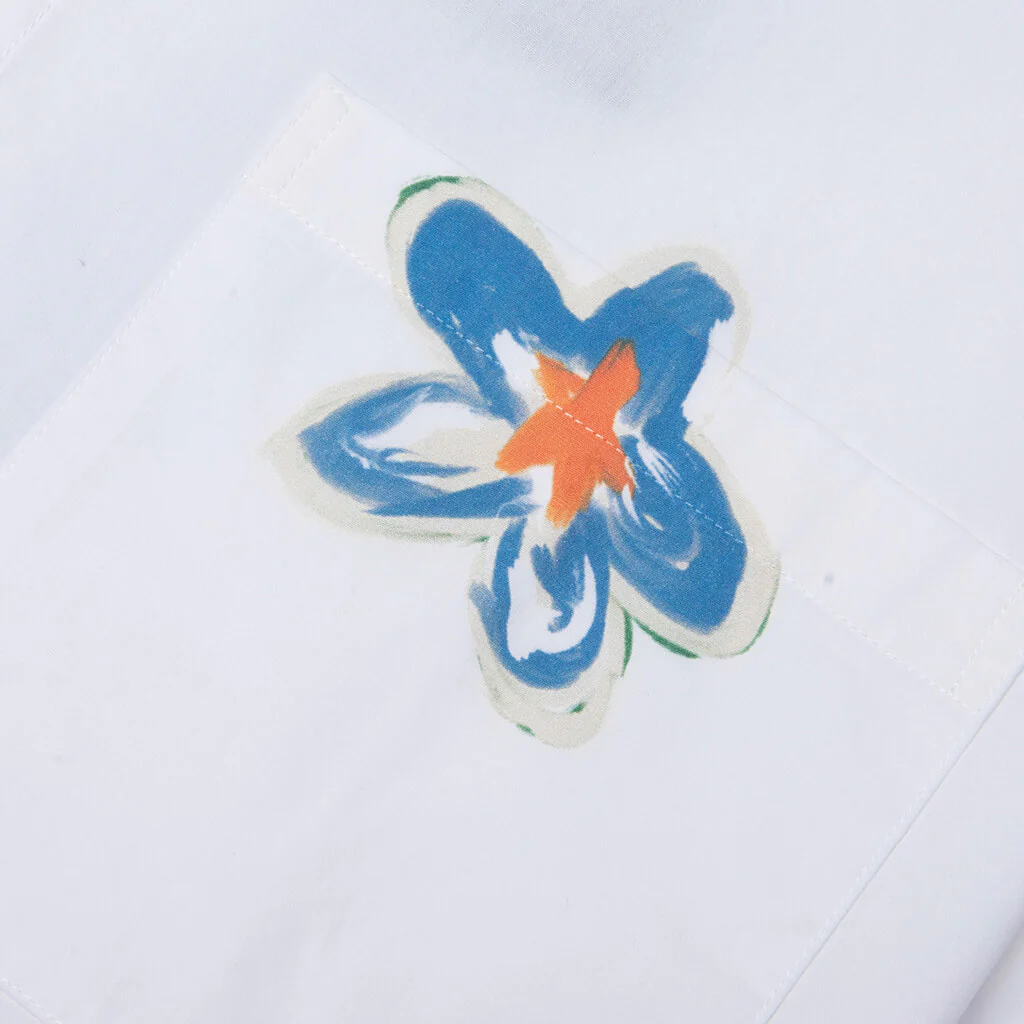 Super Bloom Cropped S/S Shirt - White - Image 3