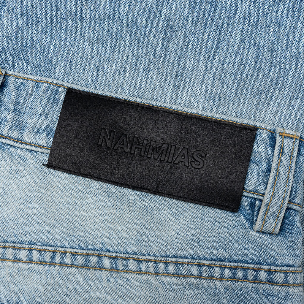 Tinted Wide Straight Jeans - Light - Image 5