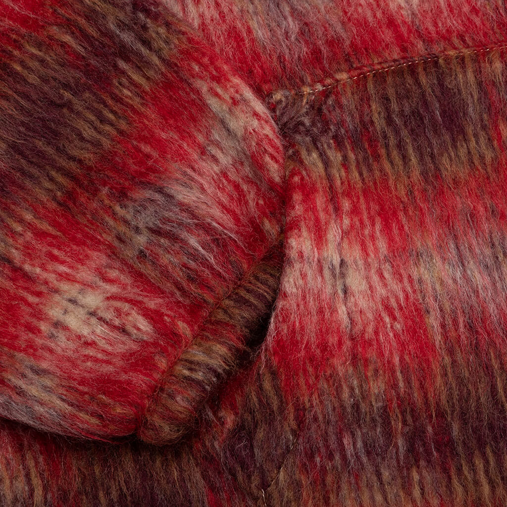 Nameless Poncho Hoodie - Red - Image 4