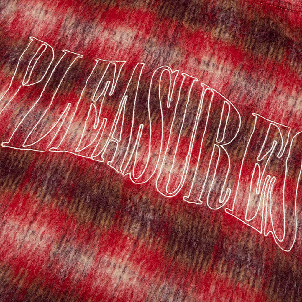 Nameless Poncho Hoodie - Red - Image 5
