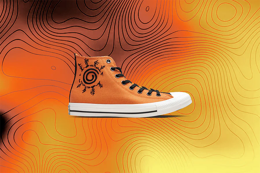 Converse x Naruto Chuck Taylor All Star Hi - Egret/Pale Magma/Black - Image 5
