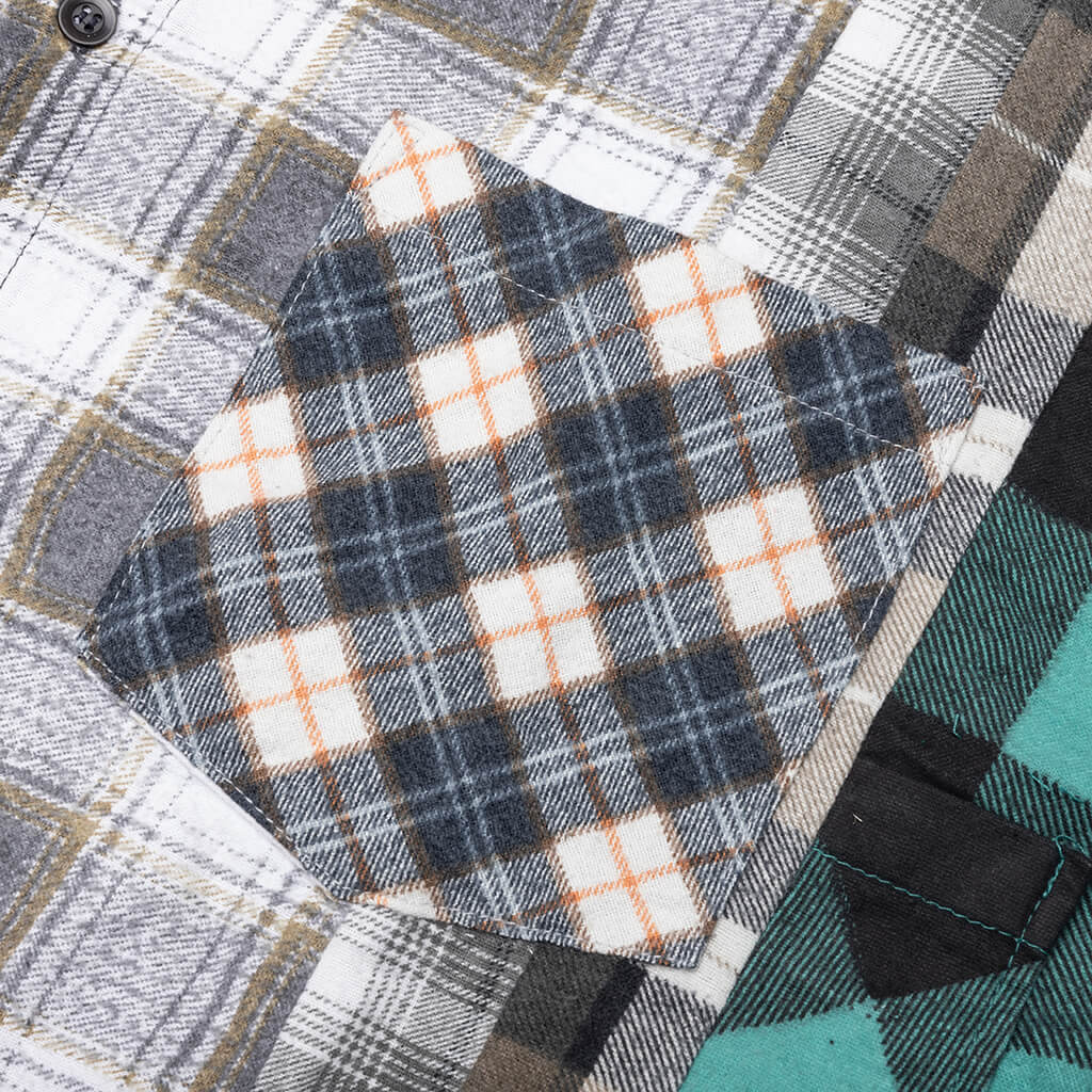 7 Cuts Wide Flannel Shirt - Assorted - Image 4