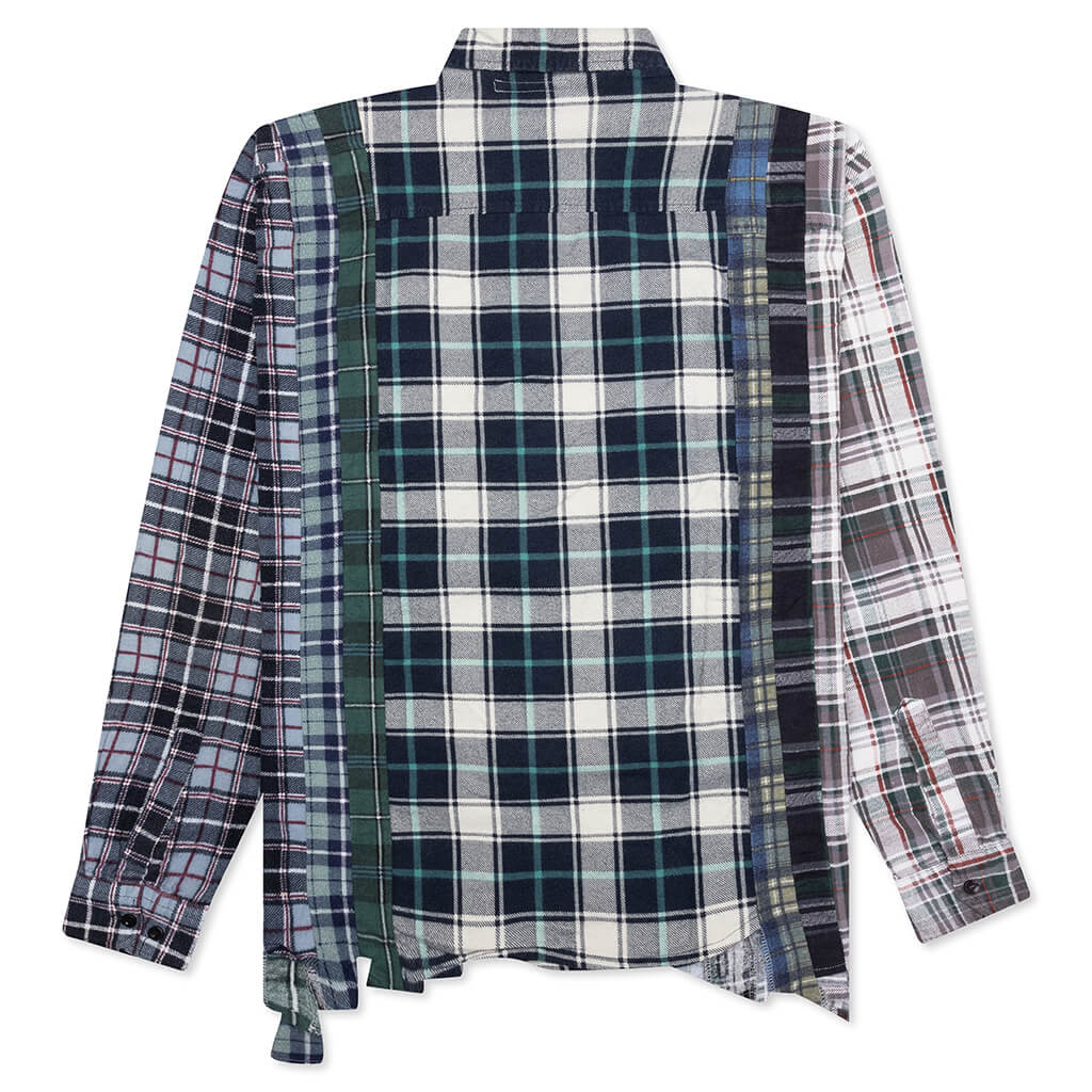 7 Cuts Wide Flannel Shirt - Assorted - Image 2