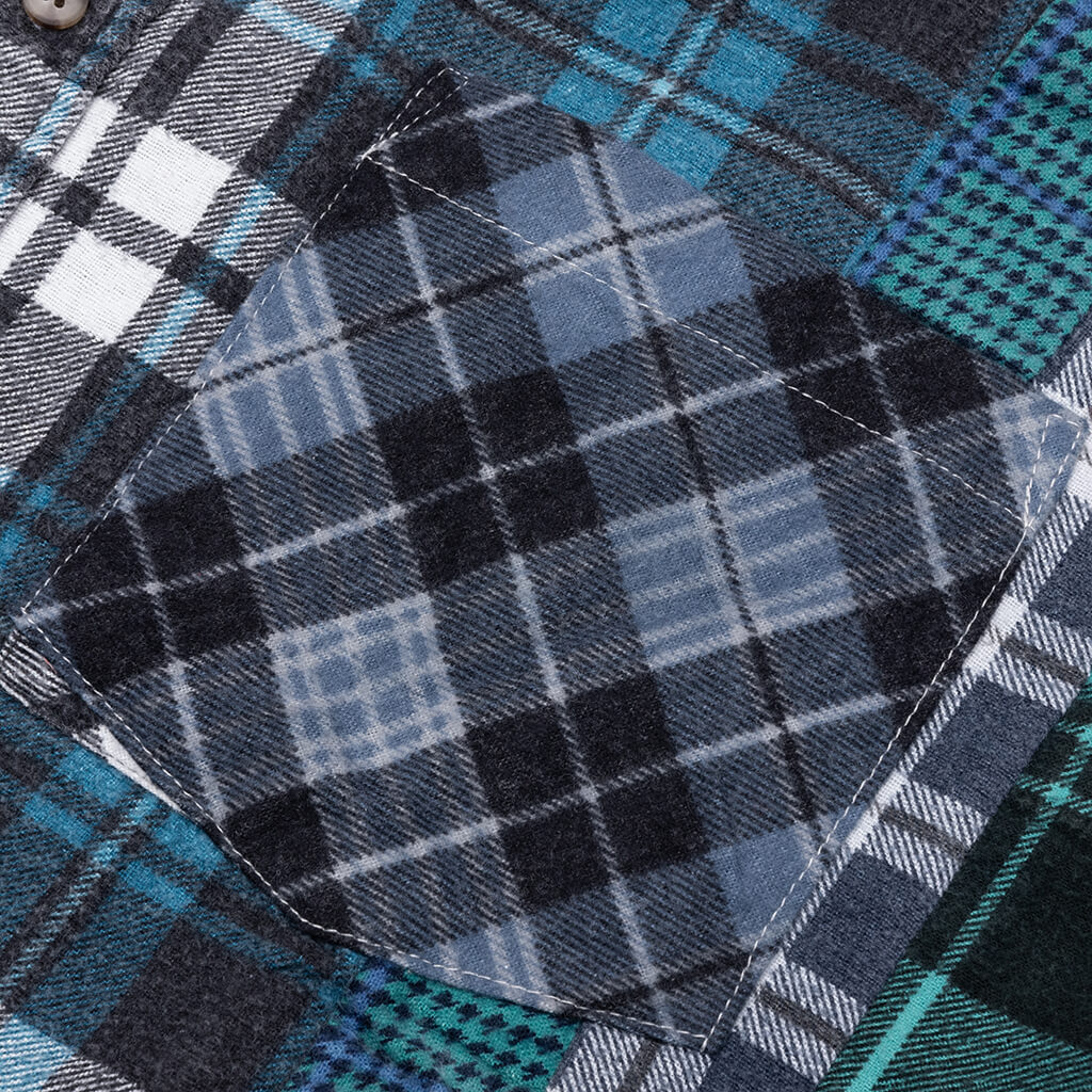 7 Cuts Wide Flannel Shirt - Assorted - Image 4
