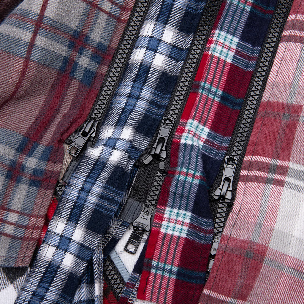 7 Cuts Zipped Wide Shirt - Assorted - Image 4