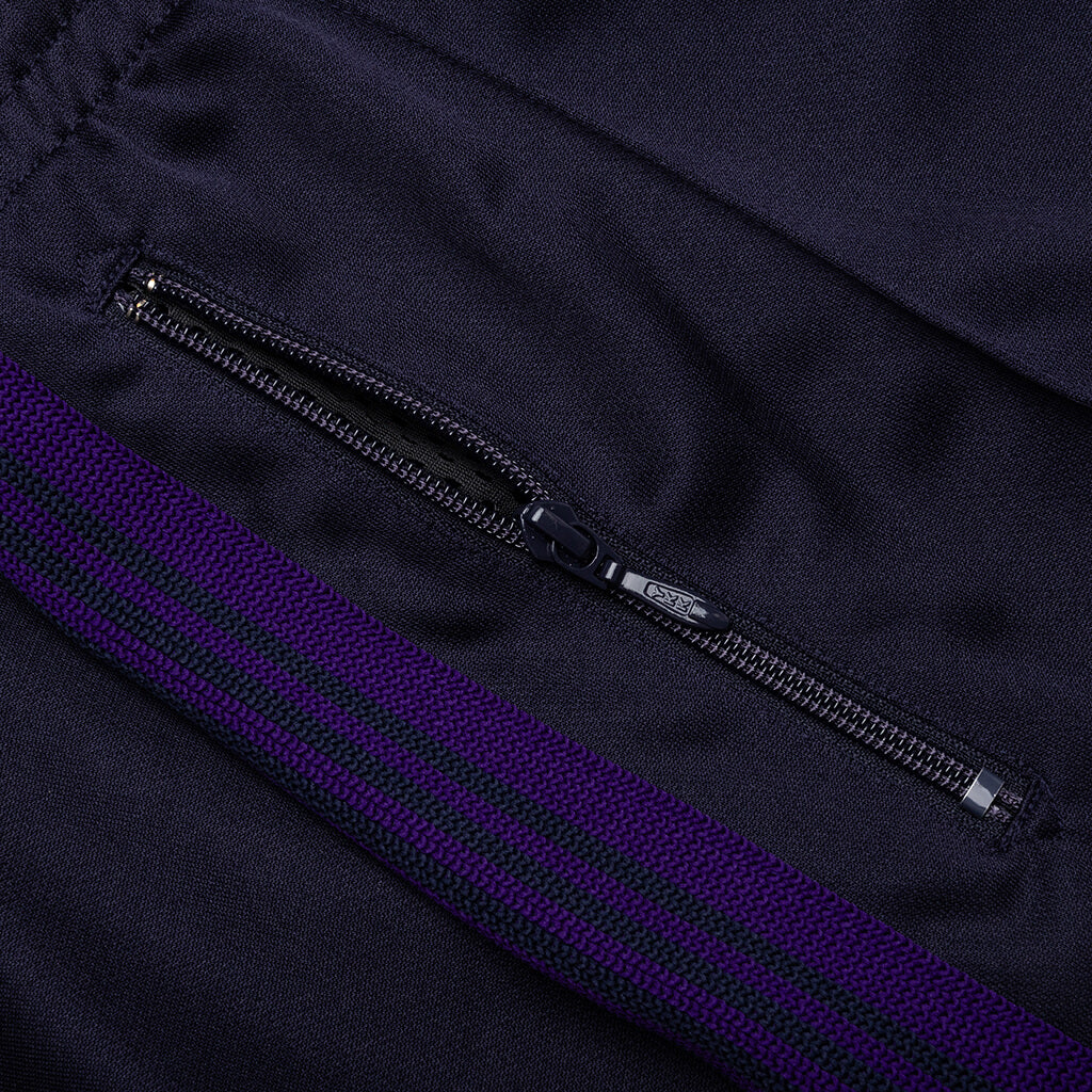 Narrow Track Pant Poly Smooth - Navy - Image 3