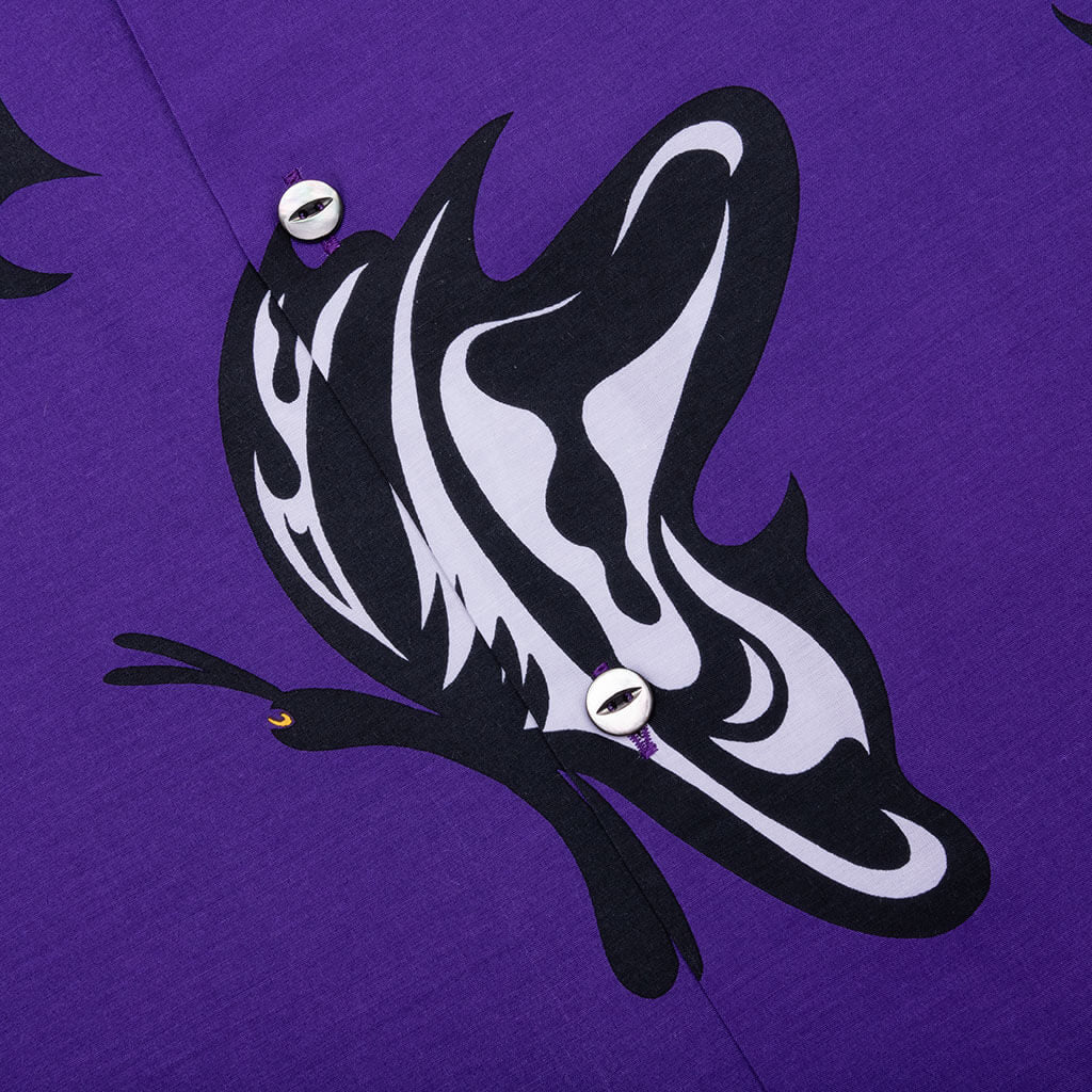 Needles x Kae Tanaka Kt Papillon S/S One-Up Shirt - Purple - Image 3
