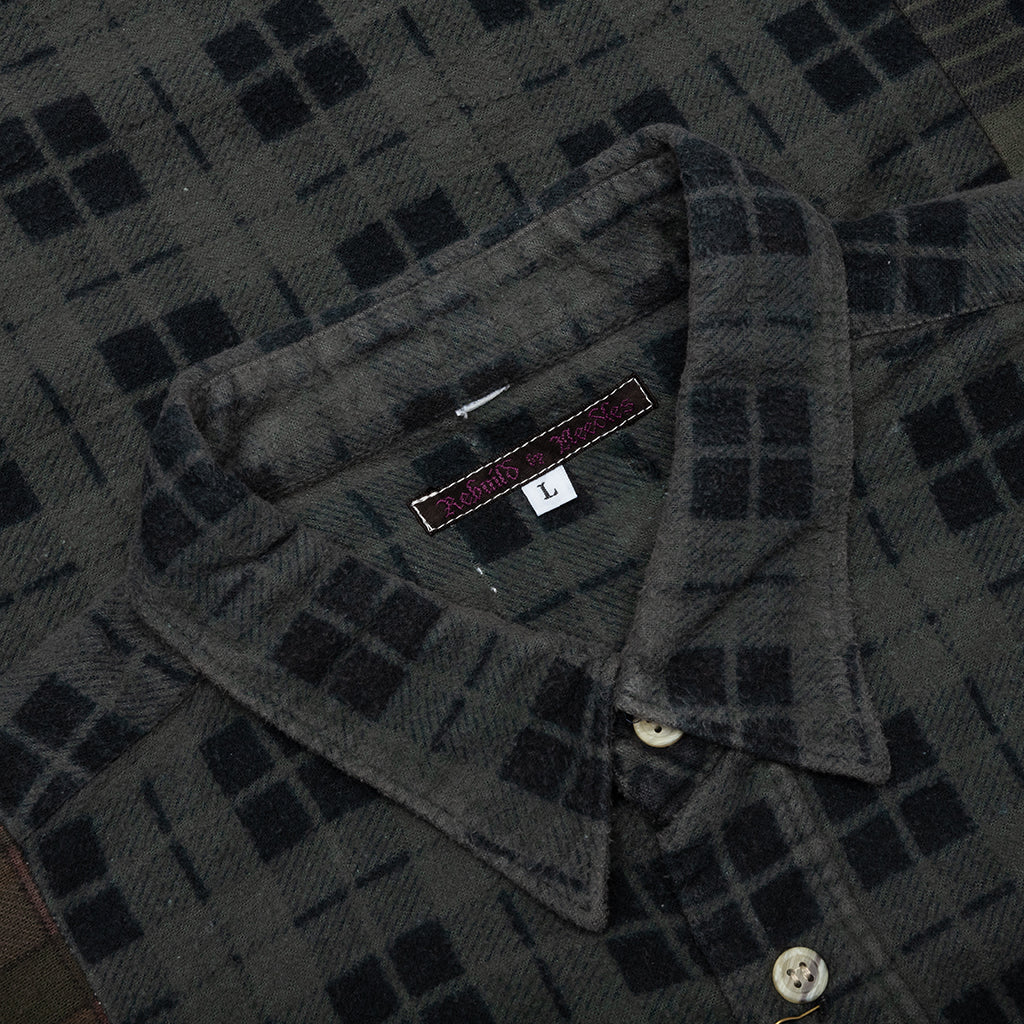 Over Dye 7 Cuts Shirt - Brown - Image 3