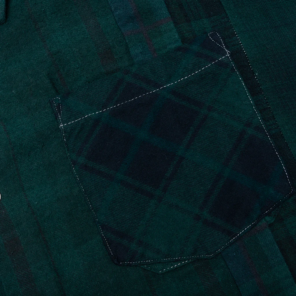 Over Dye 7 Cuts Shirt - Green - Image 4