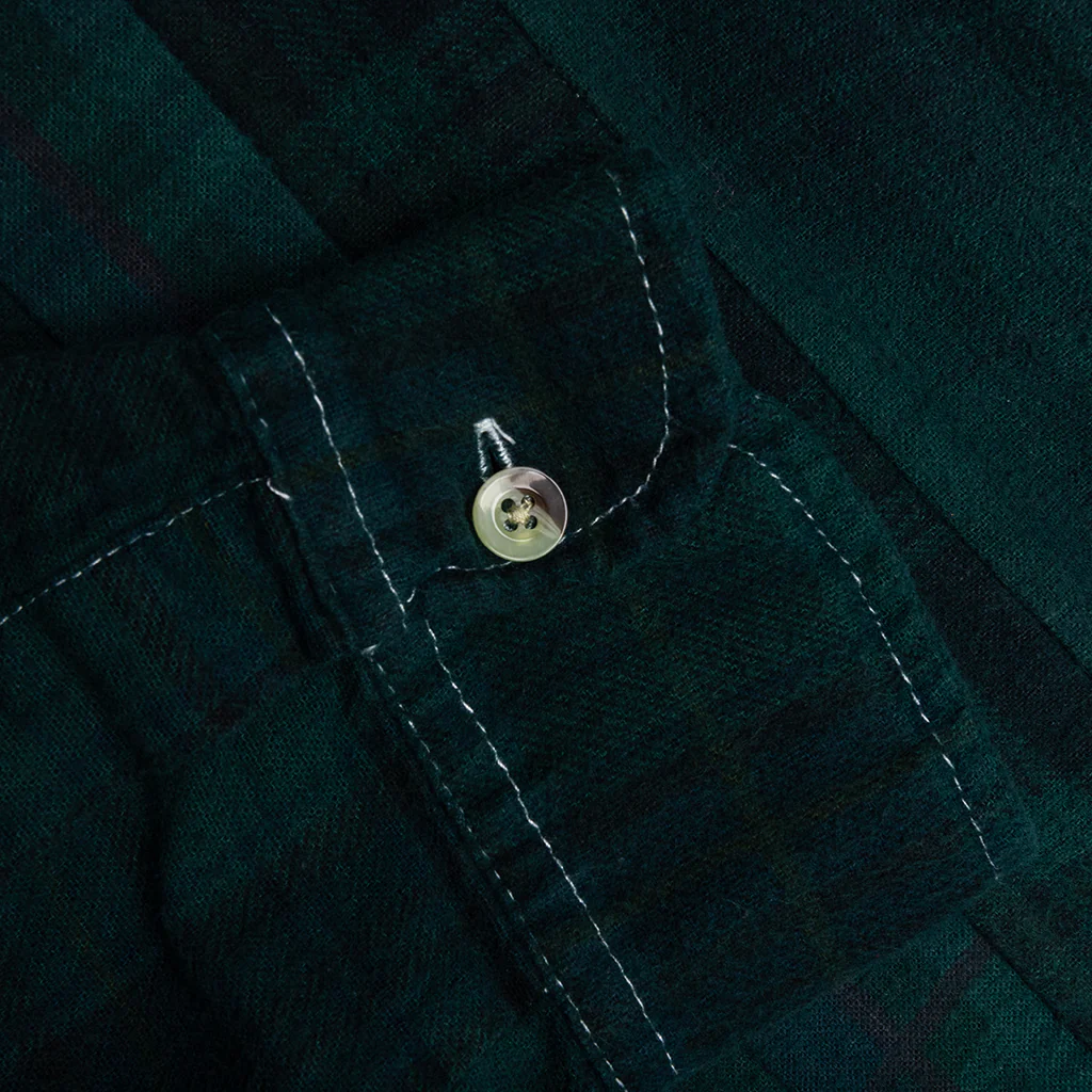 Over Dye 7 Cuts Shirt - Green - Image 5