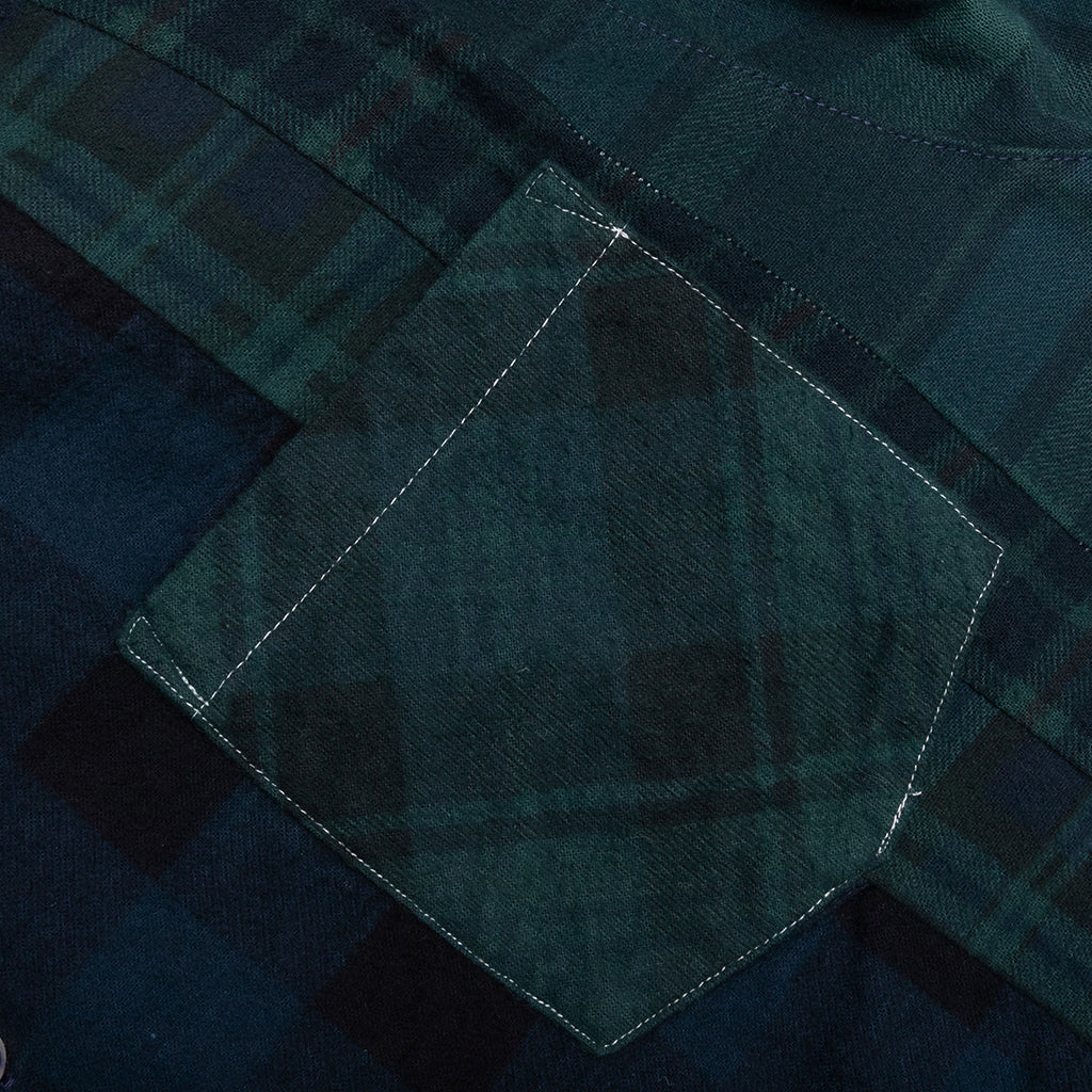 Over Dye 7 Cuts Shirt - Green - Image 4
