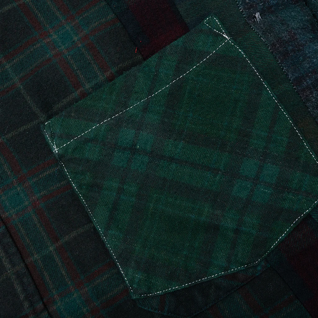 Over Dye 7 Cuts Shirt - Green - Image 3