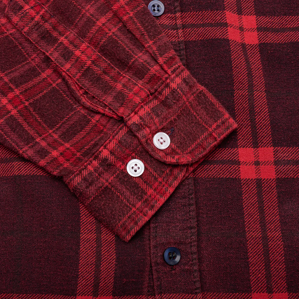 Over Dye 7 Cuts Shirt - Red - Image 5