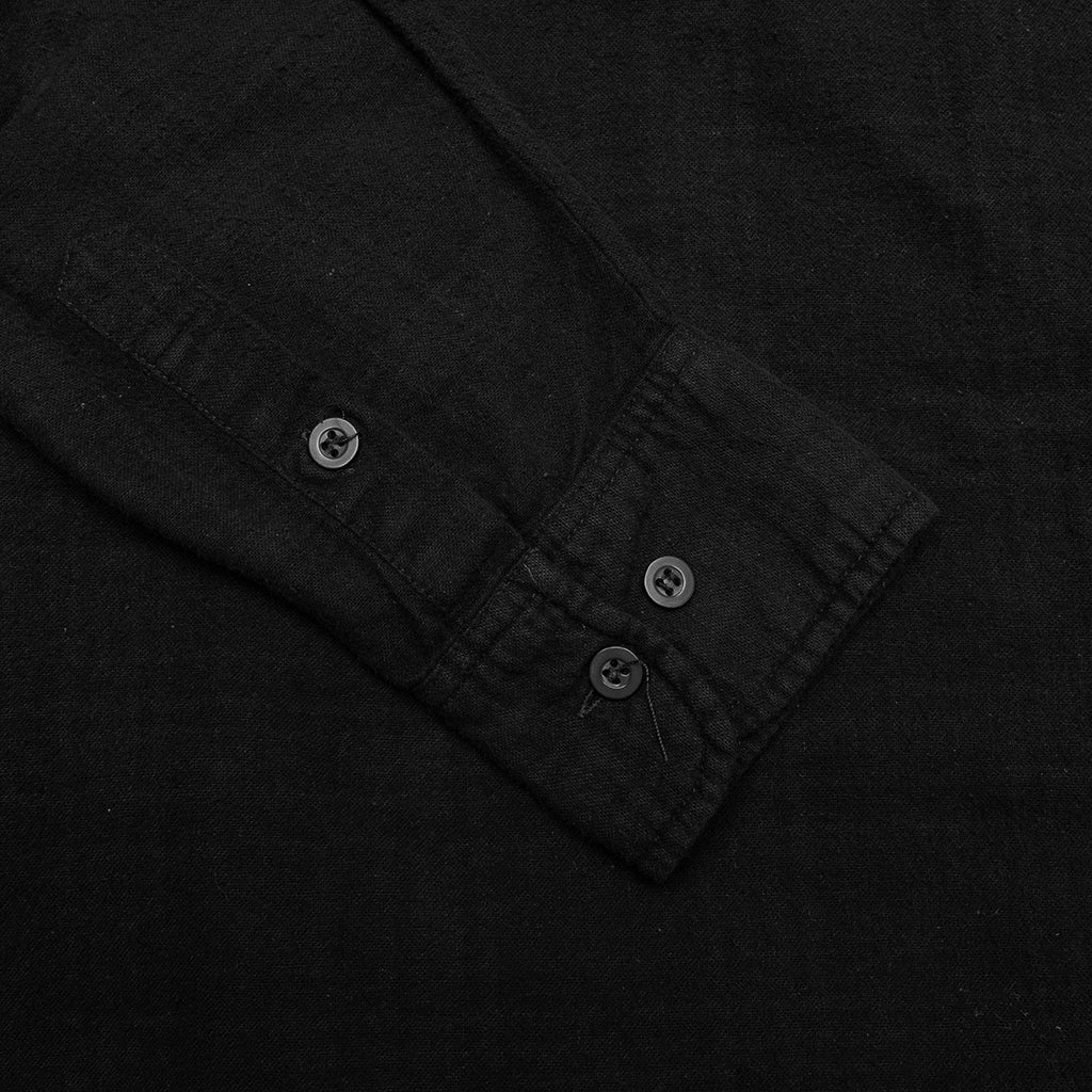 Over Dyed Ribbon Shirt - Black - Image 5